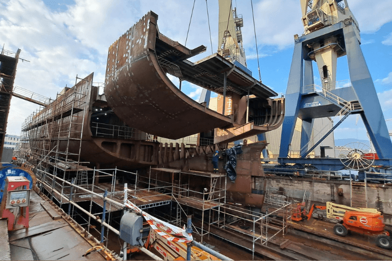 New build vessel under construction